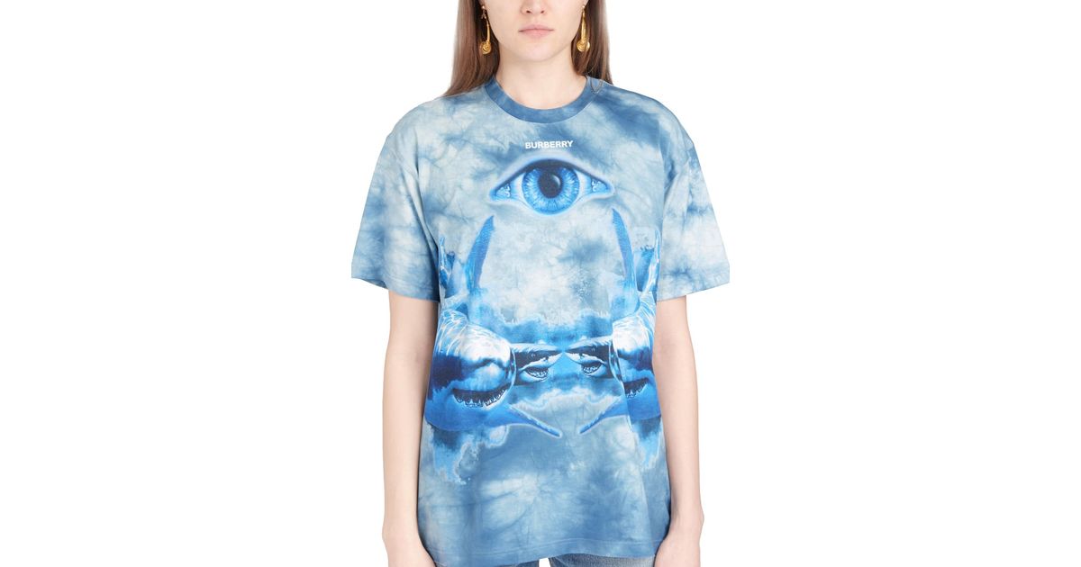 Burberry Carrick Eye T-shirt in Blue | Lyst