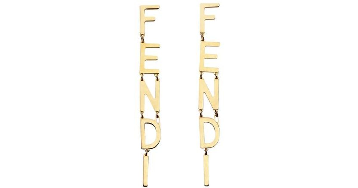 Fendi drop best sale earrings