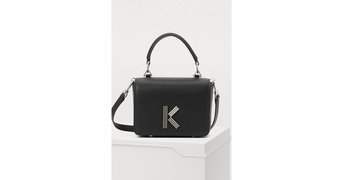 Bag Porté Croisé Cuir Kenzo Lyst K Sac En Coloris Noir xBordeC