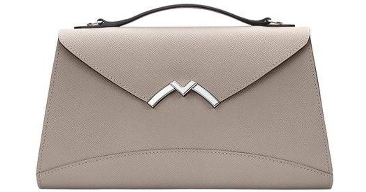 Moynat Gabrielle Clutch in Brown Lyst