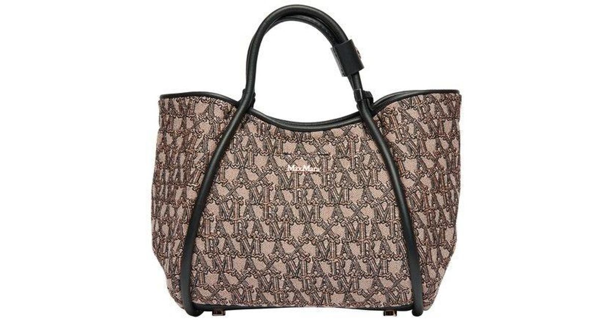 Max Mara Marine Xs Gram Top Handle Bag in Black Lyst