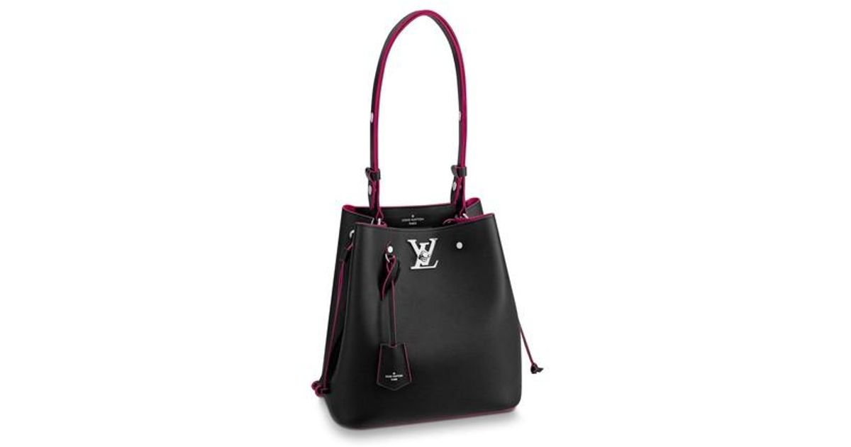 Louis Vuitton LV Lockme bucket bag Black Leather ref.277459 - Joli Closet