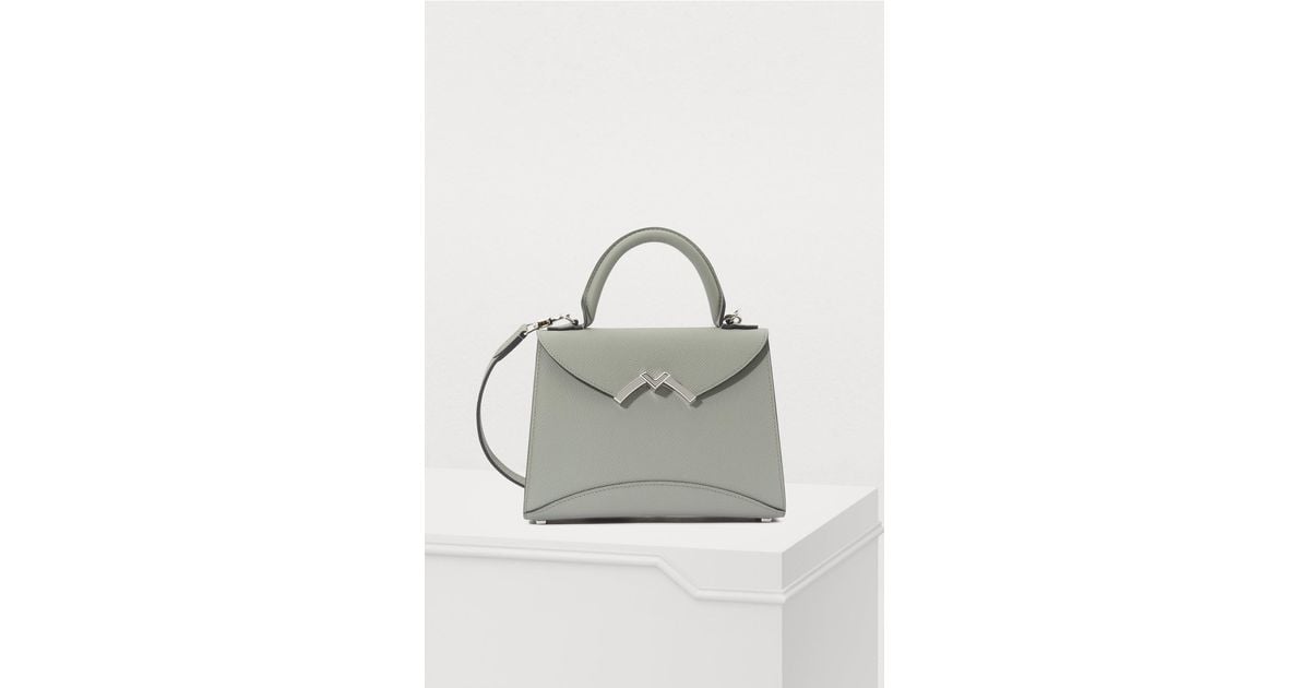 Moynat Gabrielle Mini Handbag in Gray
