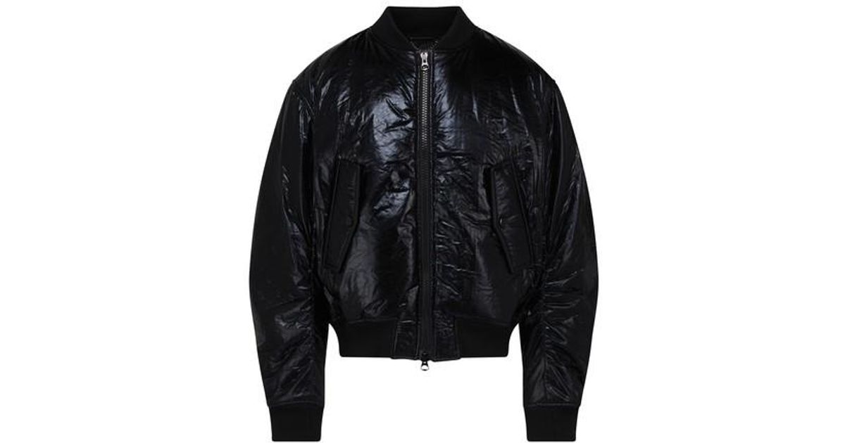 Dries Van Noten Vellow Bomber Jacket in Black for Men | Lyst