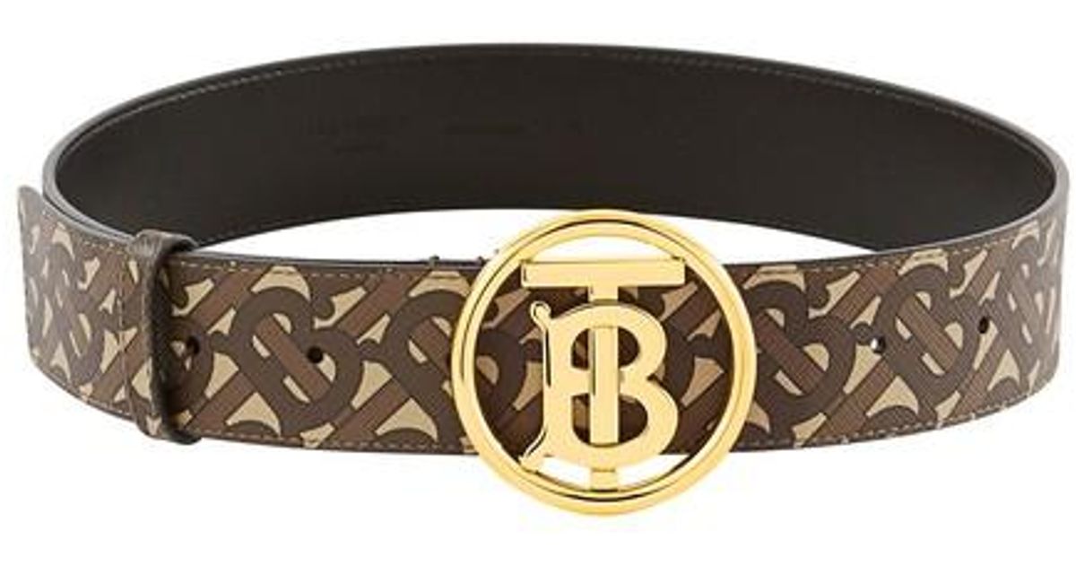 Burberry Tb Circle Belt in Bridle Brown (Brown) - Lyst