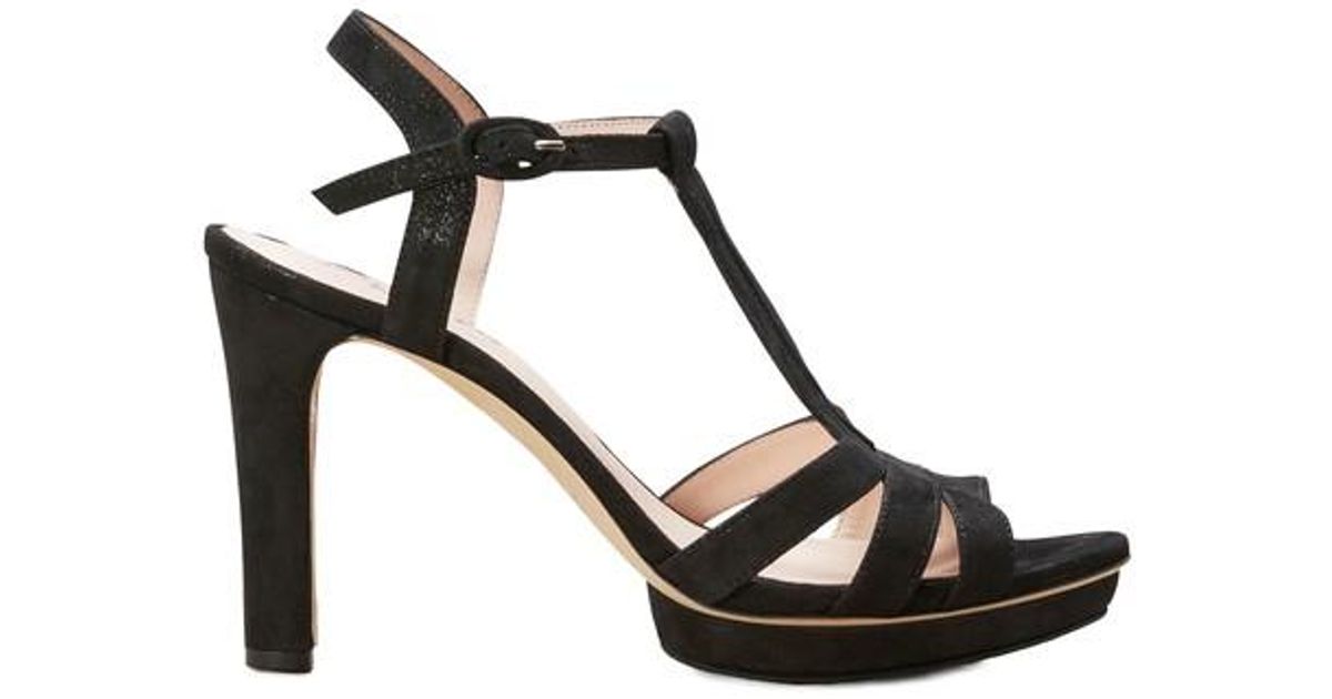 Repetto Leather Bikini Sandals With Heels in Black - Lyst