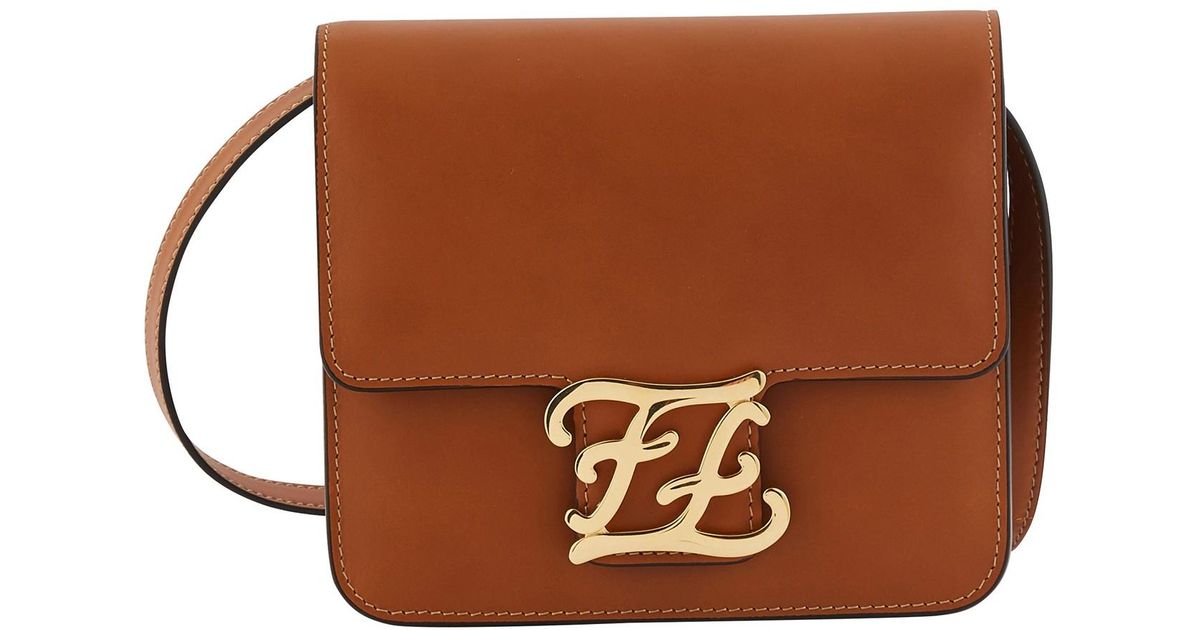 Fendi Karligraphy Bag in Brown | Lyst