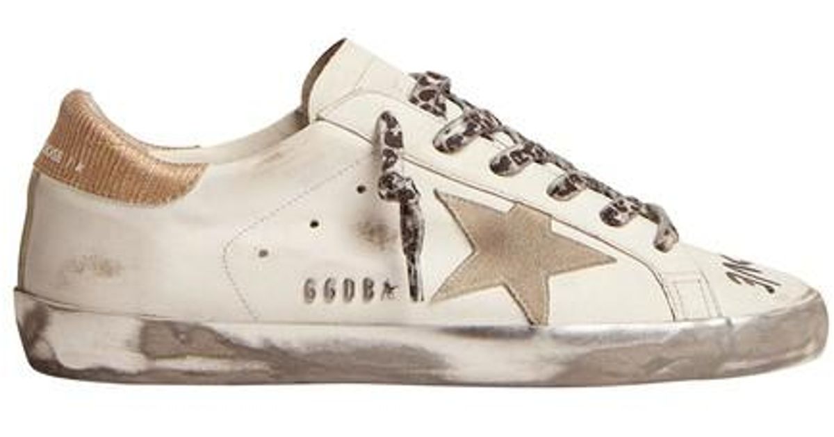 Golden Goose Mens Super-Star Classic With List Shoes