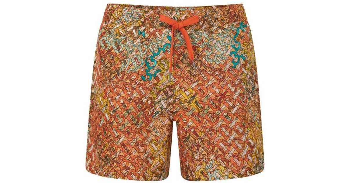 Burberry Swim Shorts in Bright_orange_ip_chk (Orange) for Men | Lyst