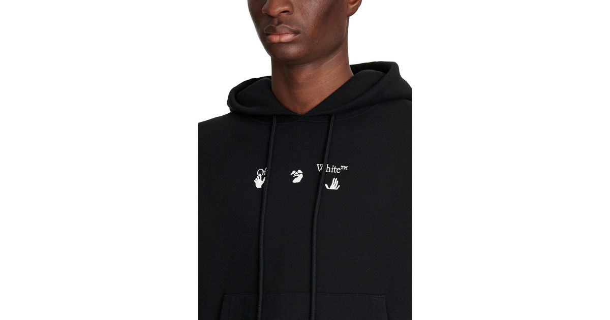 OFF-WHITE Marker Hoodie Black/Grey