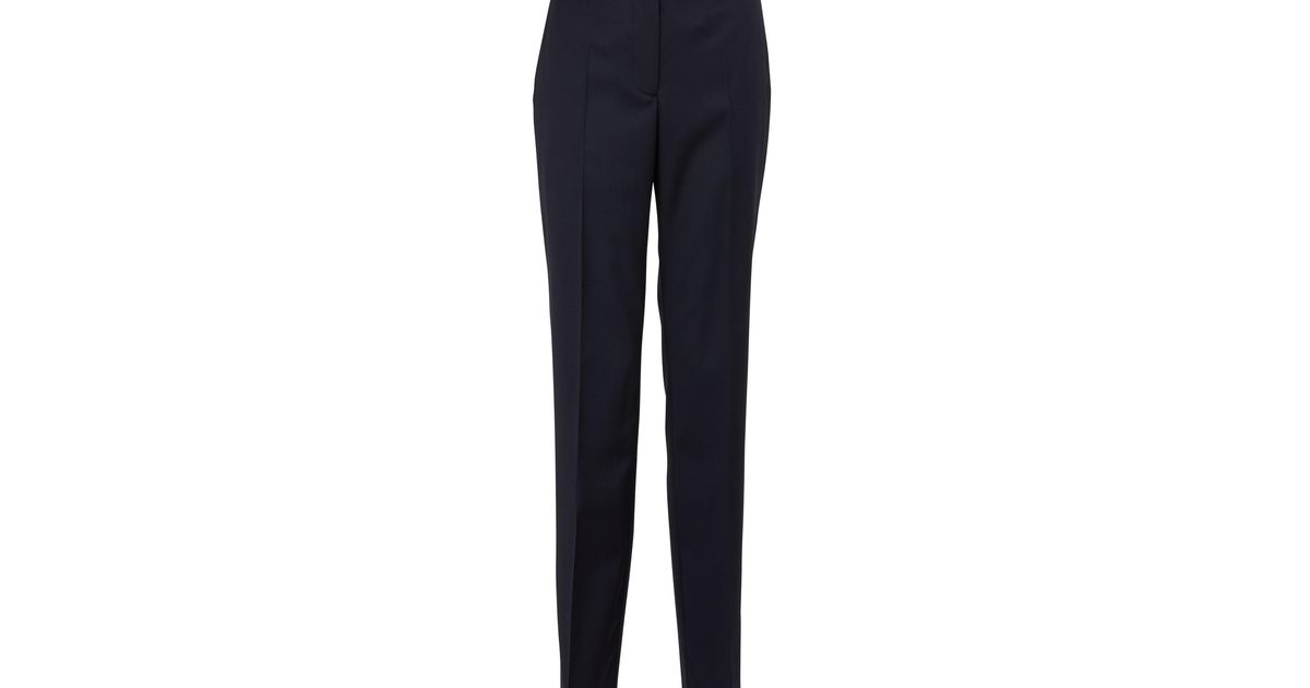 Calvin Klein Wool Uniform Pants in Dark Navy (Blue) Lyst