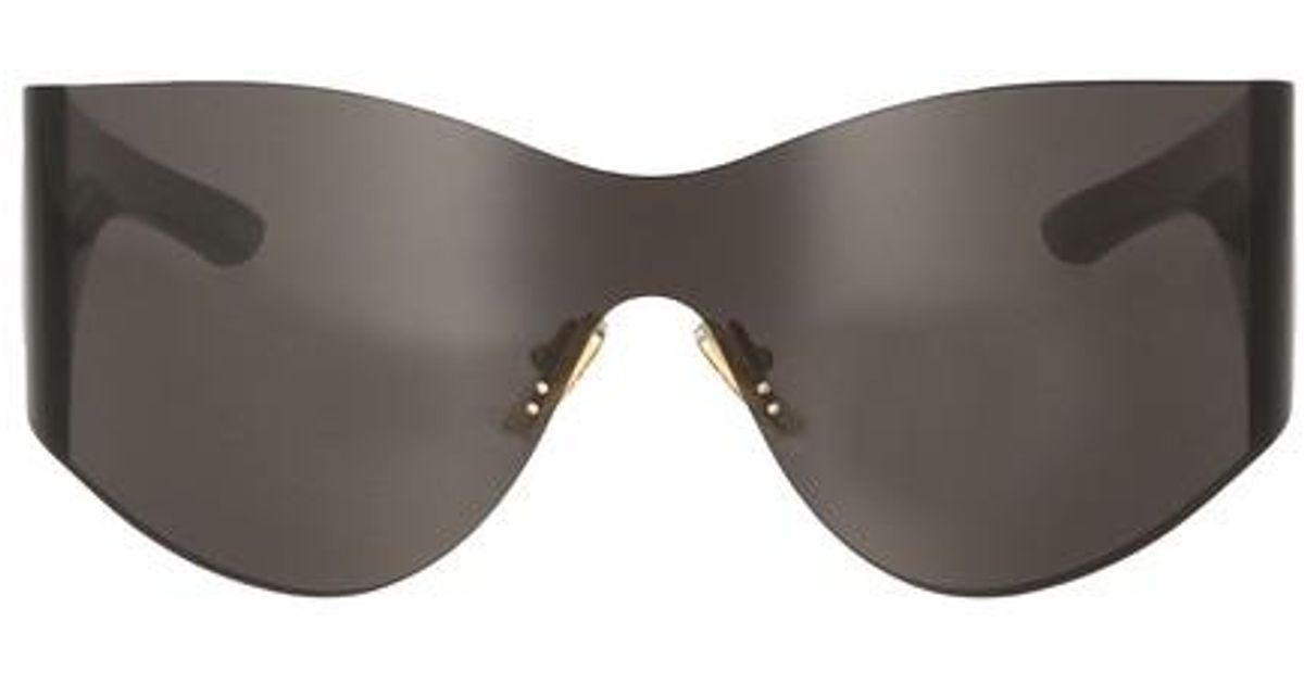 Balenciaga Mask Round Sunglasses in Black Lyst