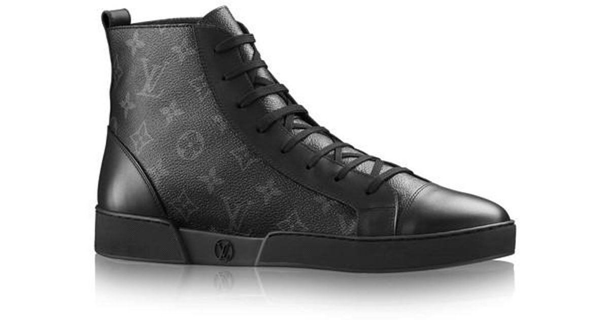 Louis Vuitton Canvas Match-up Sneaker Boot in Black for Men | Lyst