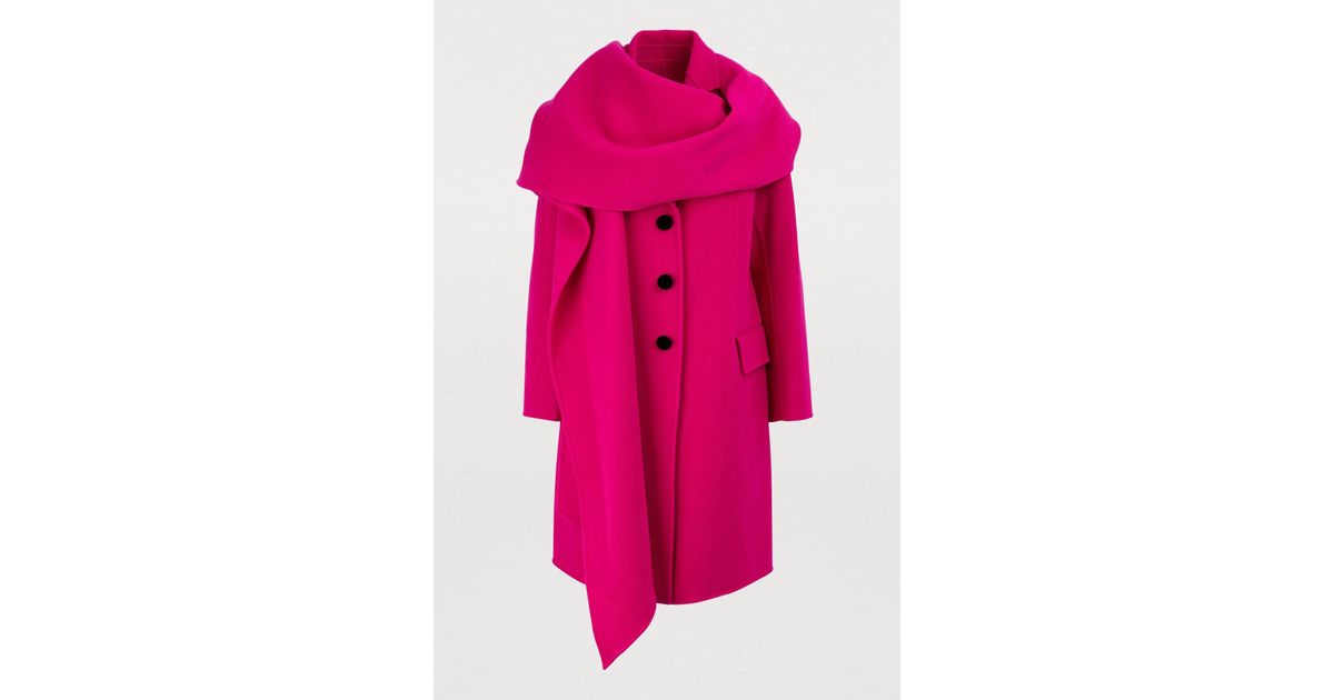 marc jacobs hot pink coat