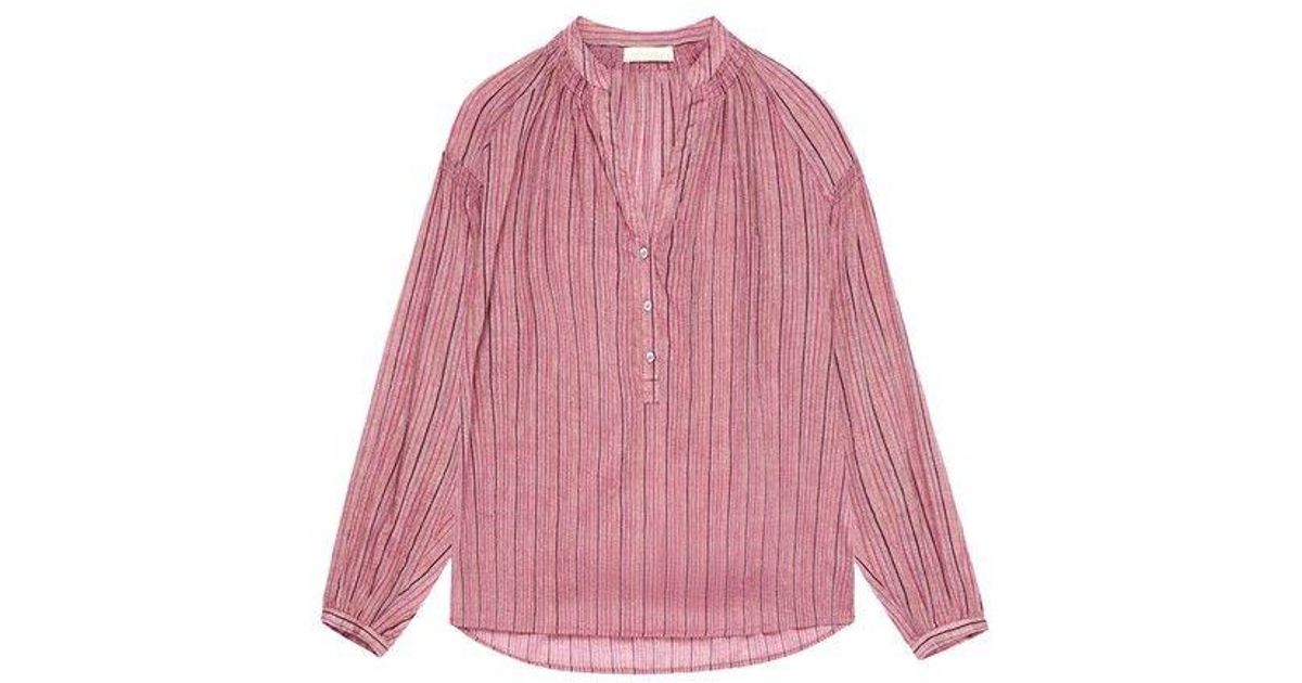 Vanessa Bruno Nipoa Blouse in Pink | Lyst