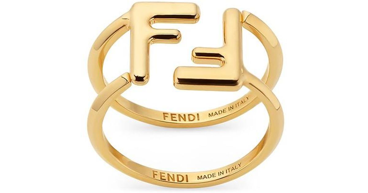 Fendi Metallic Ff Rings