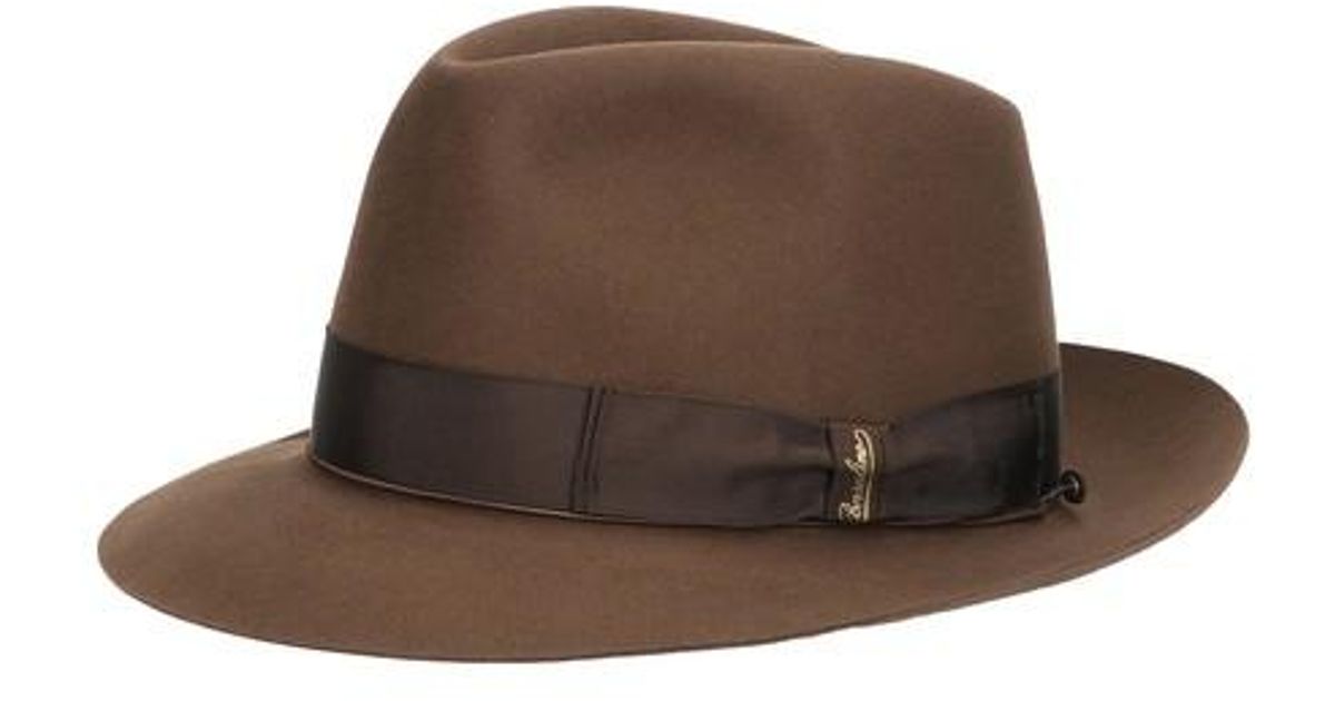 Borsalino Felt Federico Beaver Medium Brim Hat in Brown for Men | Lyst