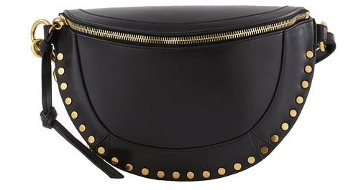 Isabel Marant Leather Skano Belt Bag in Black - Lyst