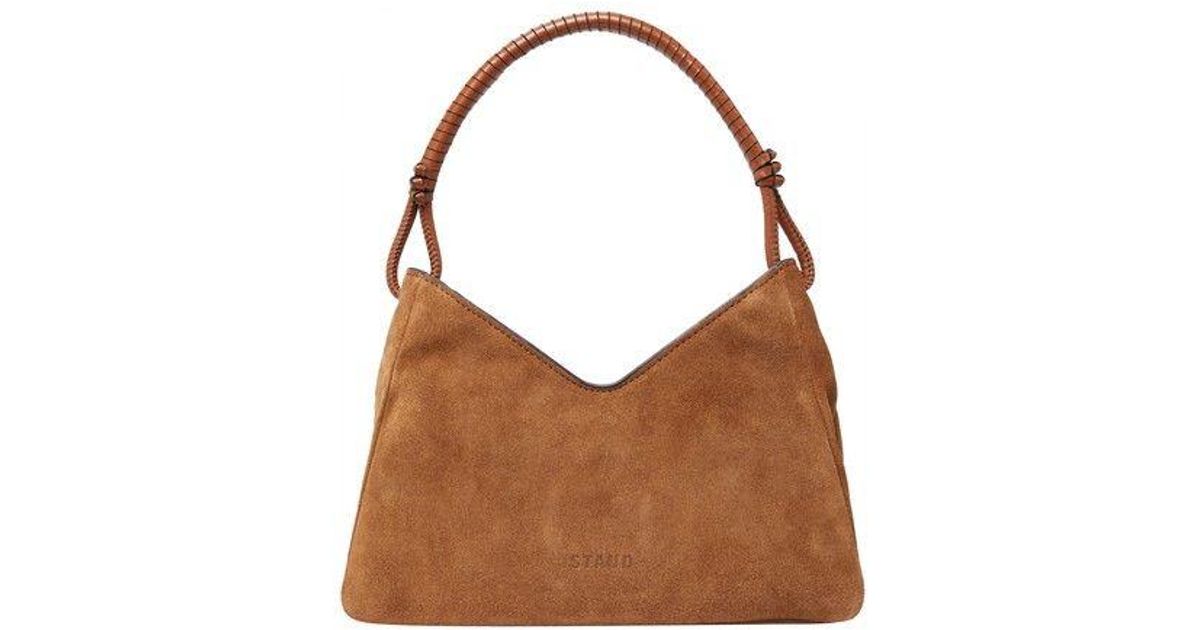 STAUD Valerie Shoulder Bag in Brown Lyst