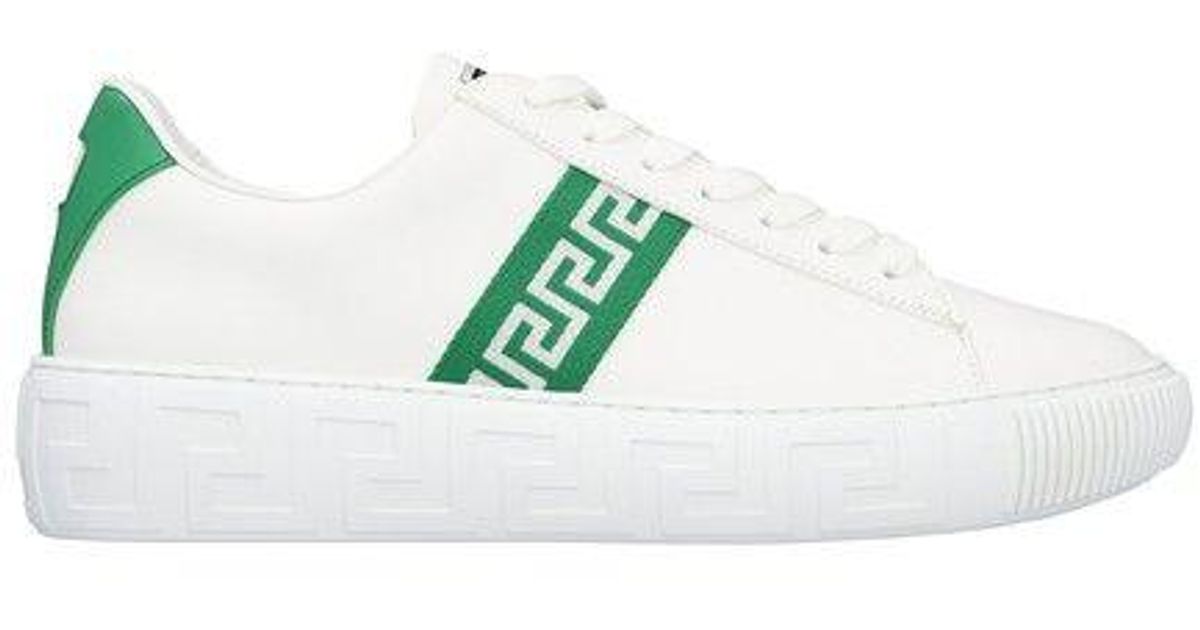 Chain reaction low trainers Versace Green size 40 IT in Rubber - 40242430