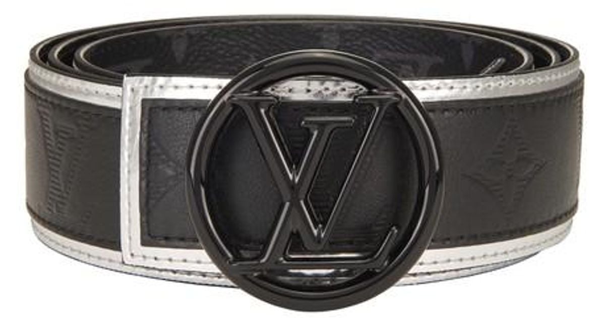 Louis Vuitton LV Circle - Cinturón reversible (40 mm), color negro
