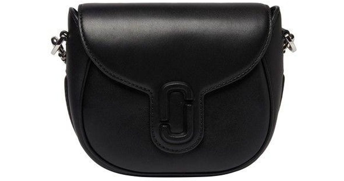 Marc Jacobs The Covered J Marc Saddle Bag in Black Lyst