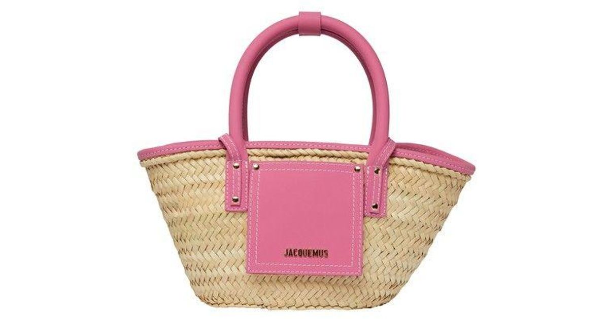 Jacquemus Le Petit Panier Soleil Bucket Bag in Pink | Lyst
