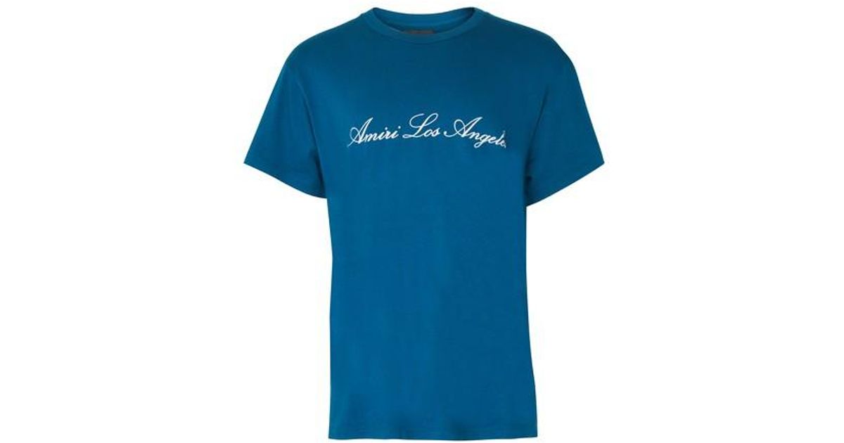 Amiri Los Angeles T-shirt in Blue for Men | Lyst Canada