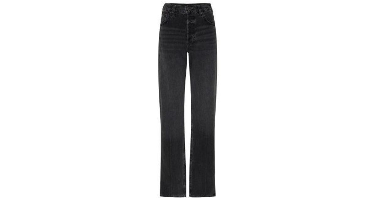 Anine Bing Roy Jeans in Black | Lyst