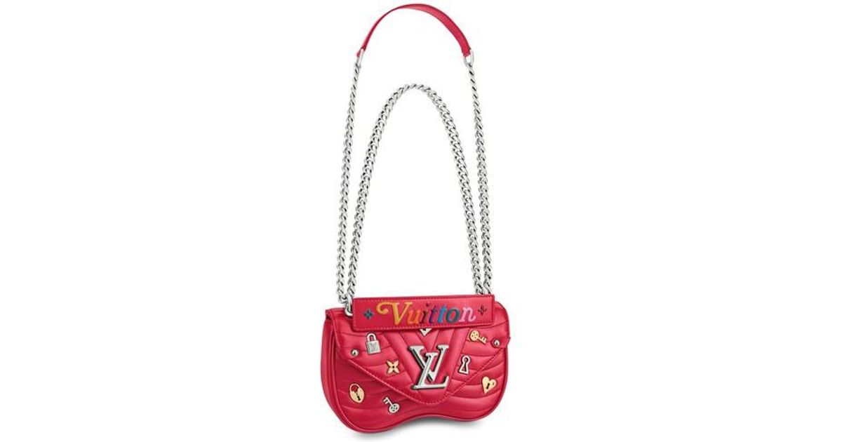 Sac Chaîne New Wave PM Cuir Louis Vuitton en coloris Rouge Lyst