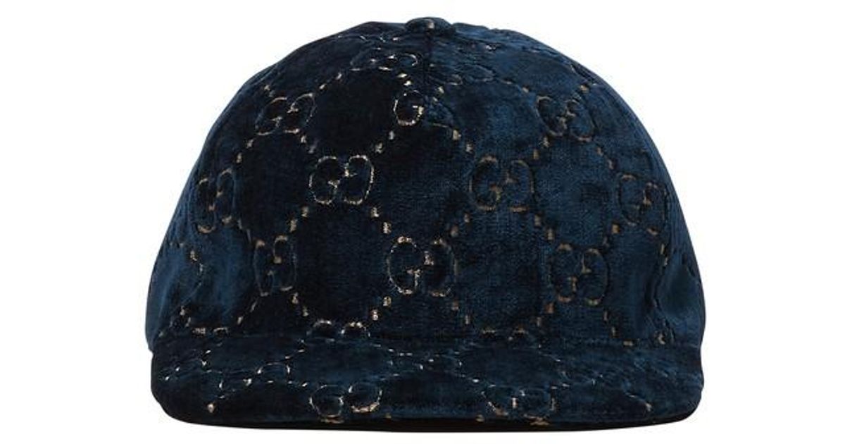 gg velvet baseball cap