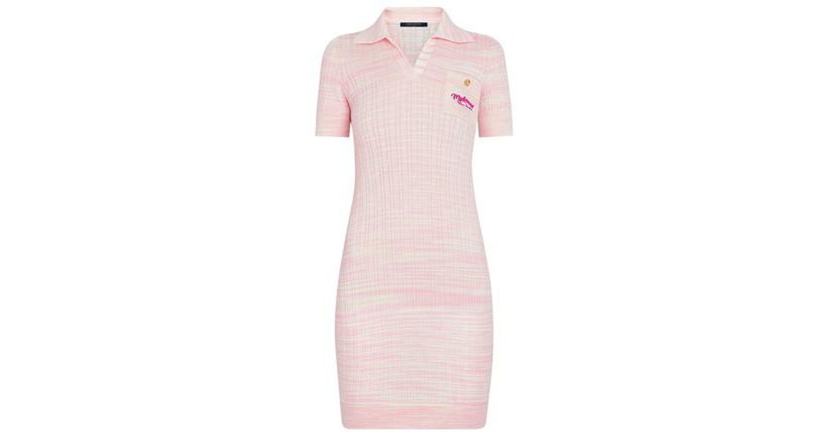 Louis Vuitton Lv Escale Polo Dress in Pink