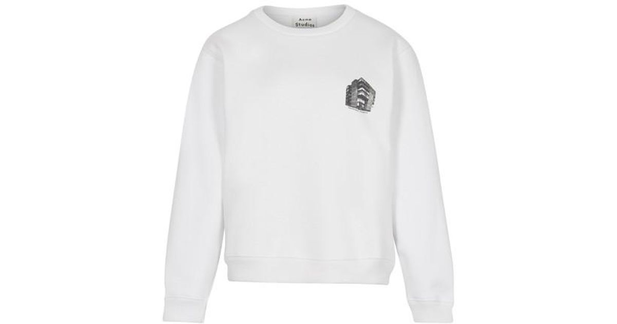 acne studios sweatshirt white
