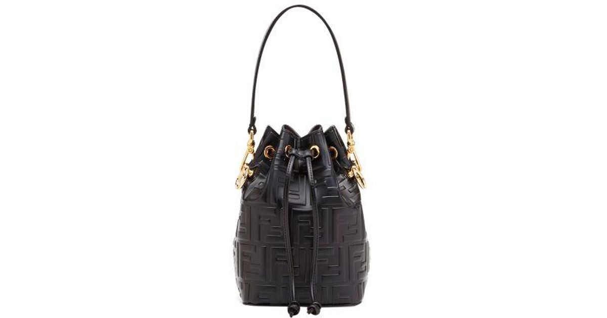 Fendi Mon Tr sor Bucket Bag in Black Lyst UK