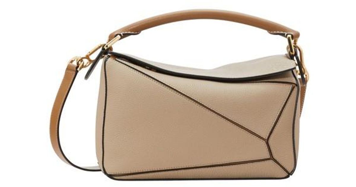 Loewe Puzzle Small Bag in Sand_mink_color (Natural) Lyst