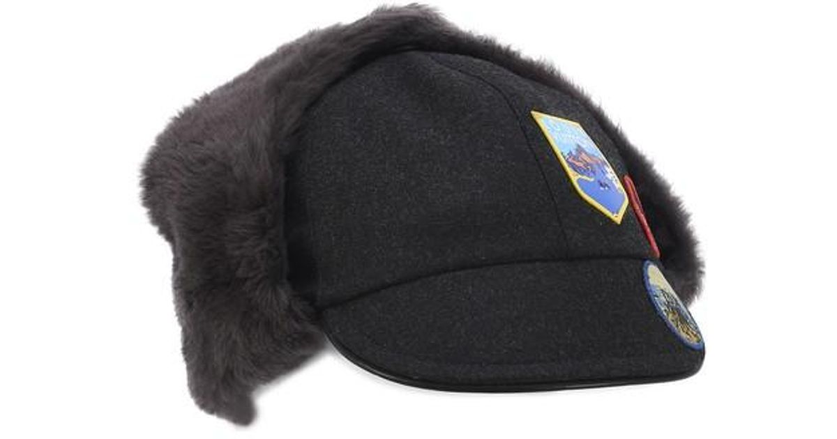 Louis Vuitton Limited Alpes Fur Cap Hat Fur Pelz-Mütze Heritage