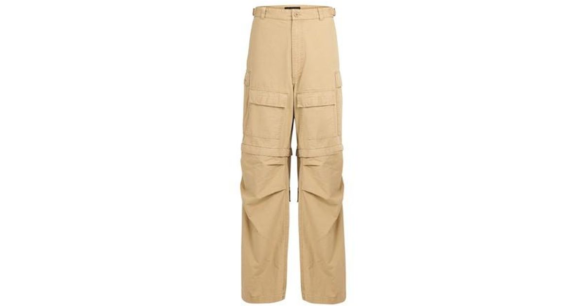 Balenciaga Large Cargo Pants in Natural for Men | Lyst