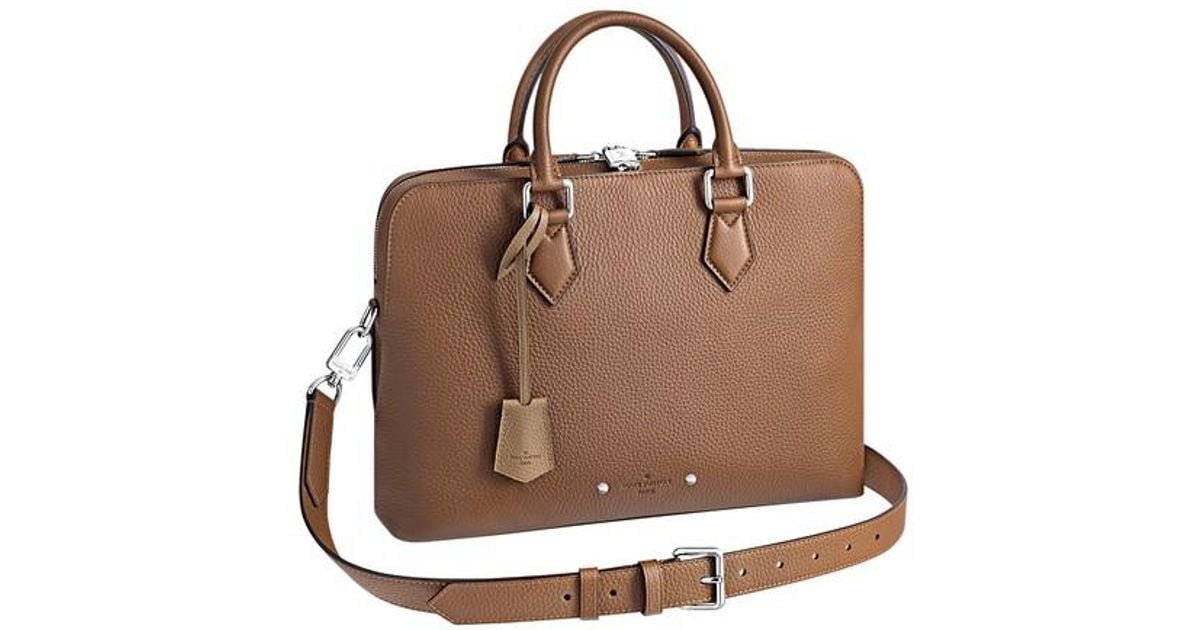 louis vuitton leather briefcase