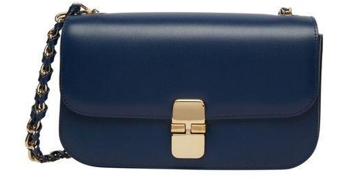 A.P.C. Grace Baguette Chain Bag in Blue | Lyst