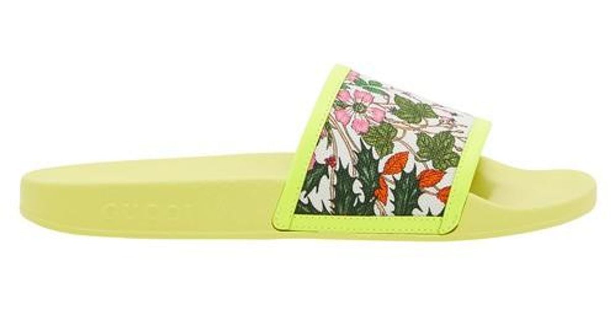 gucci yellow mules