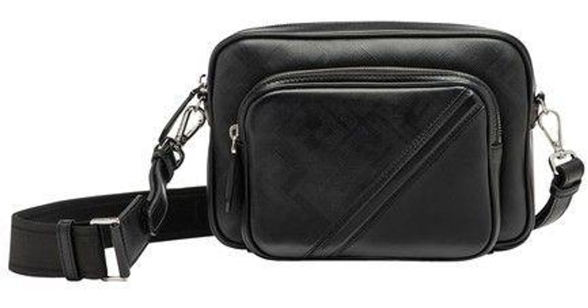 Fendi Shadow Diagonal Duo Camera Case in Black for Men Lyst