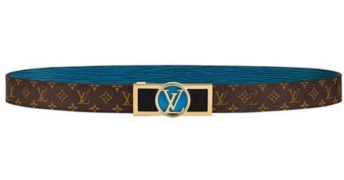 Louis Vuitton Dauphine 25mm Reversible Belt in Blue