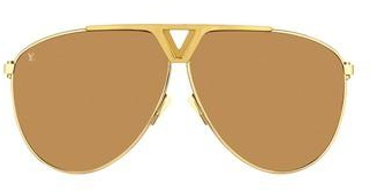 louis-vuitton mens sunglasses gold