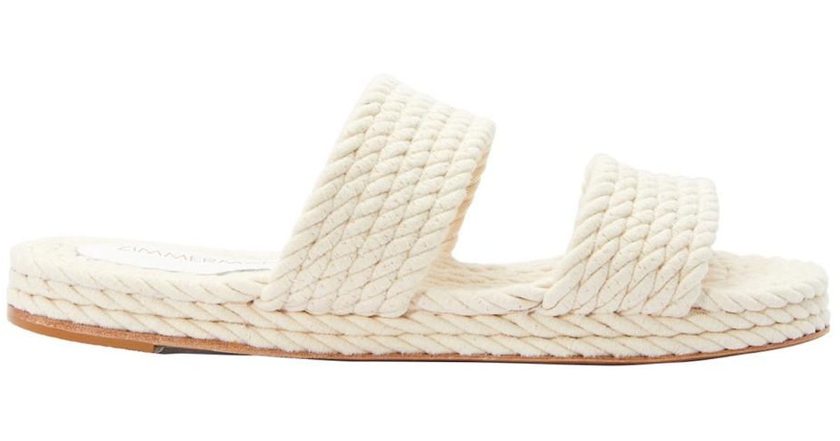 Zimmermann Rope Slides in Natural | Lyst Australia