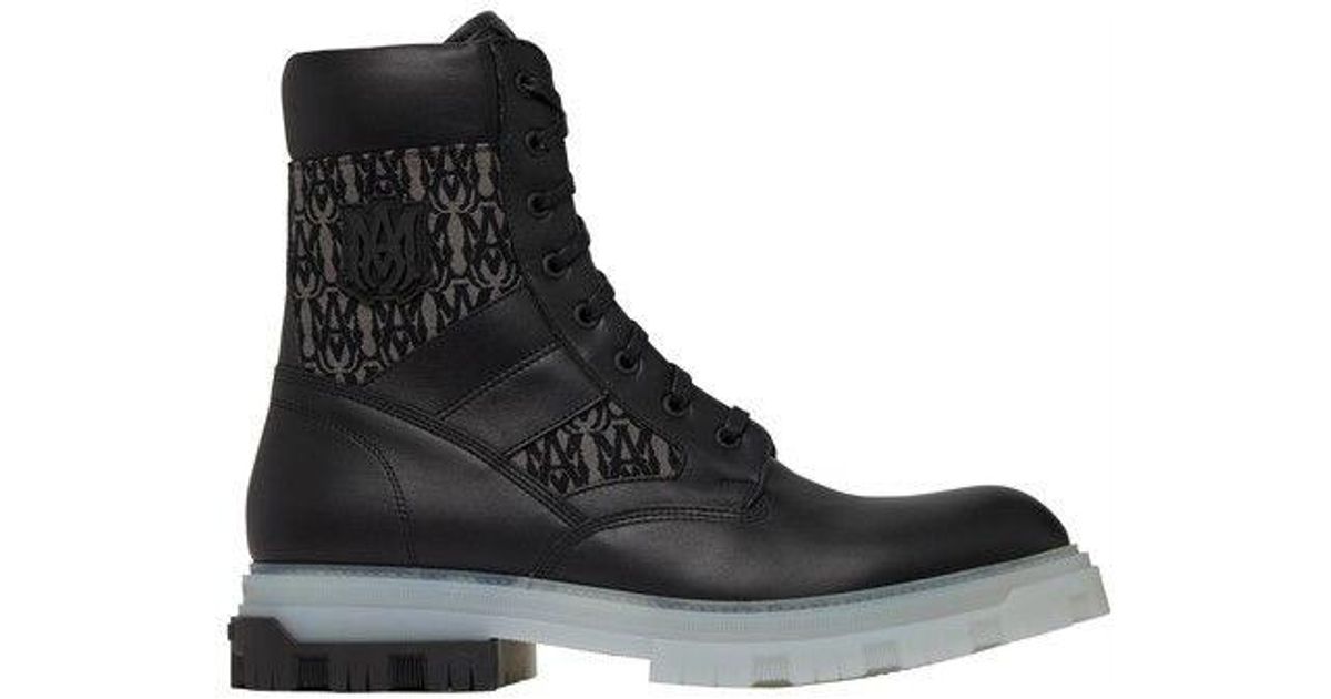 Amiri Military Combat Boots in Black for Men Lyst