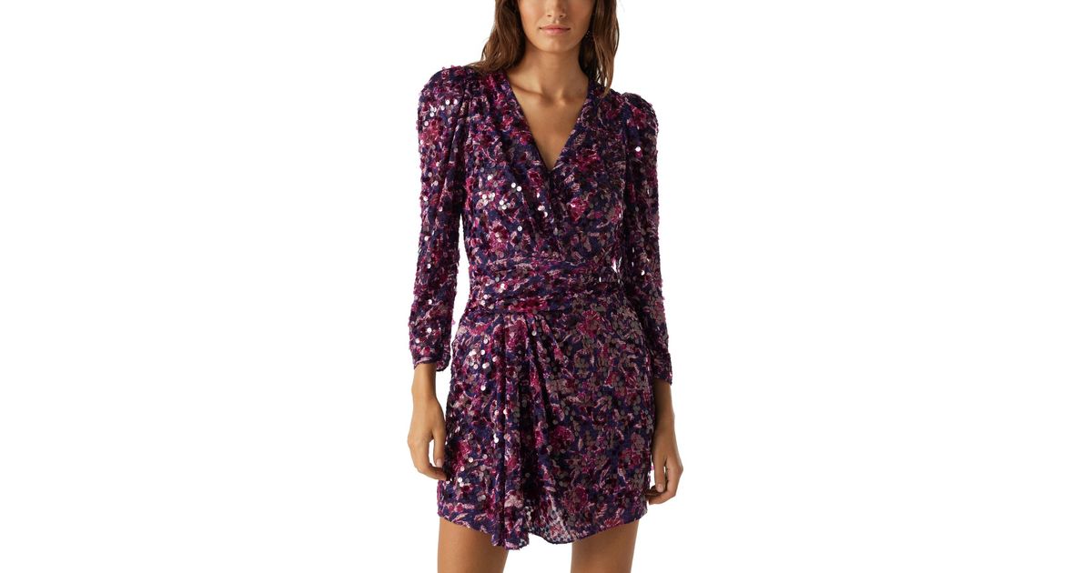 Robe Sola Ba sh en coloris Violet Lyst
