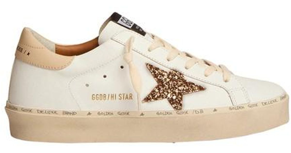 スニーカー Golden  Deluxe Brand Printed Calf Hair Hi Star Sneakers Golden Goose Hi Star Calf Hair Sneakers Golden Goose