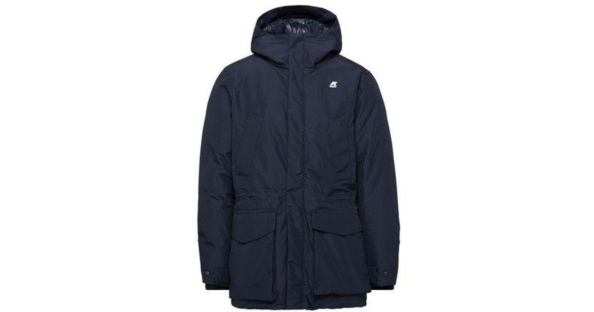 K-Way Joshua Thermo Parka in Blue for Men | Lyst