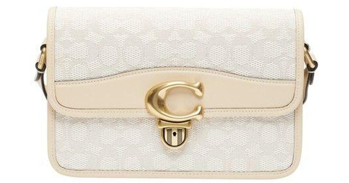 COACH Studio Shoulder Bag In Signature Jacquard in Natural Lyst