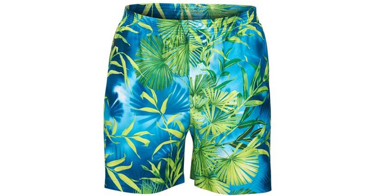 Versace Jungle Print Swimwear Shorts in Blue for Men | Lyst